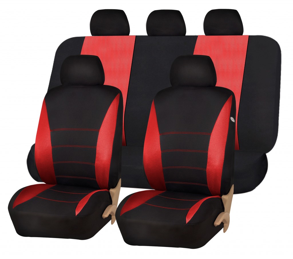 Seat covers Red/black Full set - Auto One