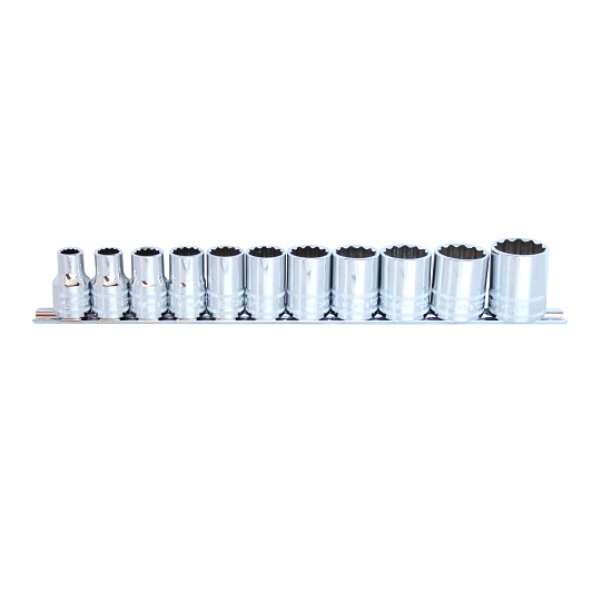 SP Tools 11pce 1/2"Dr Socket Set Rail