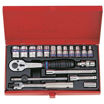 King Tony 19pce 1/4"Dr Metric Socket Set