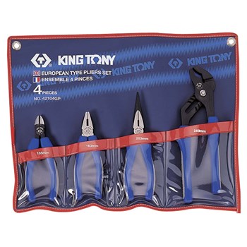 King Tony 4pce Plier Set (Inc German)